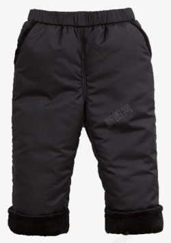 冬季棉裤黑色加棉加厚儿童棉裤高清图片