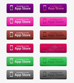 苹果拍照按钮AppStore按钮PSD高清图片