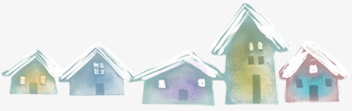 手绘冬季房屋png免抠素材_新图网 https://ixintu.com 冬季 房屋 设计