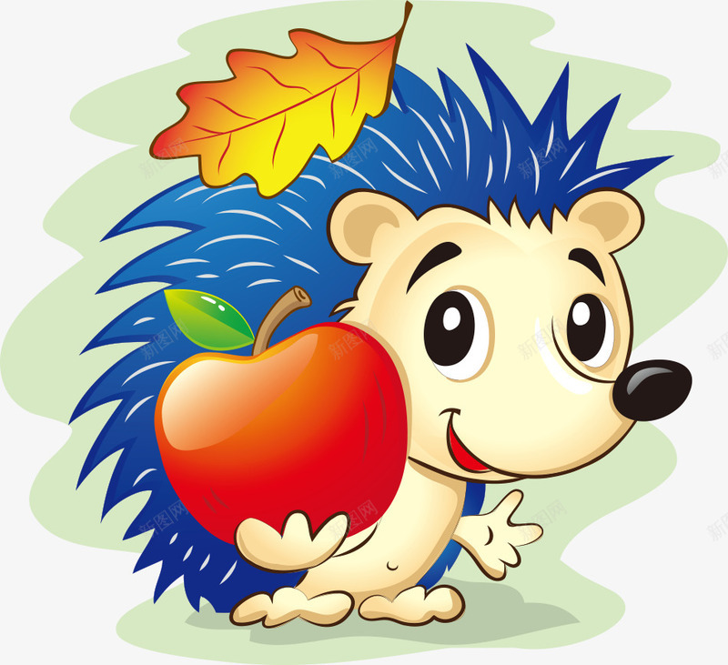 捧着苹果的刺猬png免抠素材_新图网 https://ixintu.com 刺猬 动物插画 卡通动物 卡通动物漫画 生物世界 苹果 陆地动物