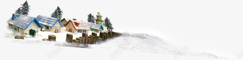 冬季房屋装饰海报png免抠素材_新图网 https://ixintu.com 冬季 房屋 海报 装饰