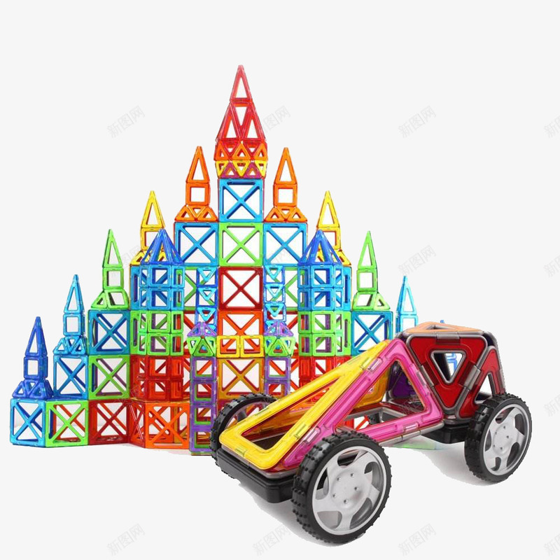 磁力片儿童玩具png免抠素材_新图网 https://ixintu.com 儿童玩具 免抠素材 免费下载 磁力片