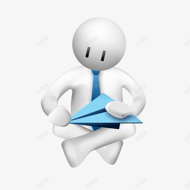 坐着折飞机的人png免抠素材_新图网 https://ixintu.com 人物 坐着 手拿飞机 折飞机 纸飞机