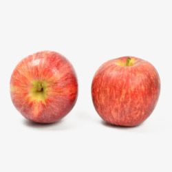 两个红苹果素材