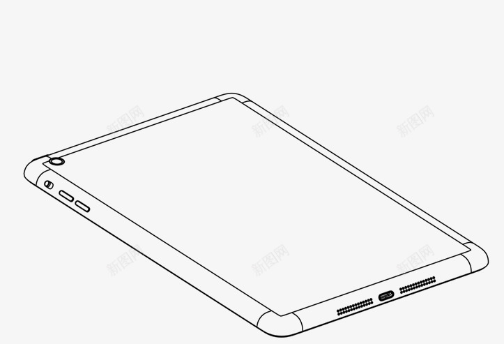 苹果ipadmini线条psd免抠素材_新图网 https://ixintu.com ipadmini 平板 线条 苹果笔记本电脑 设计