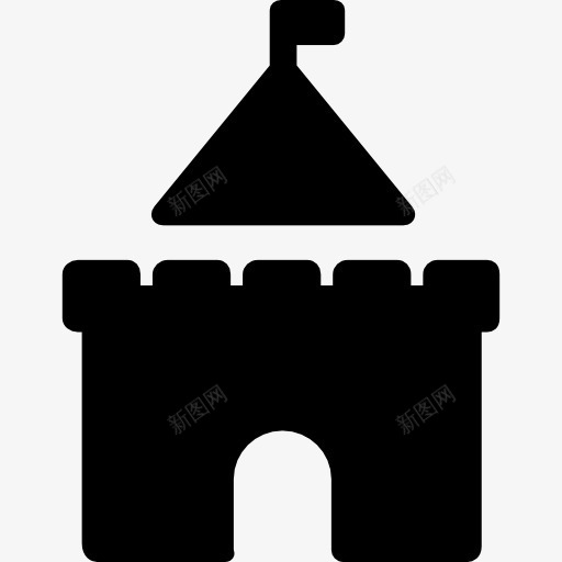 城堡图标png_新图网 https://ixintu.com 中世纪 建筑 玩具 童年的沙堡