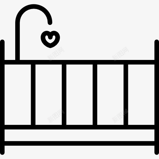 BabyCrip图标png_新图网 https://ixintu.com 儿童 婴儿 婴儿玩具 建筑 母亲 睡觉