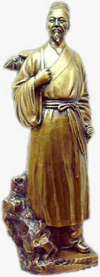 古代人物铜像素材