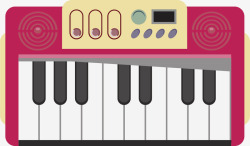 电子玩具钢琴矢量图素材