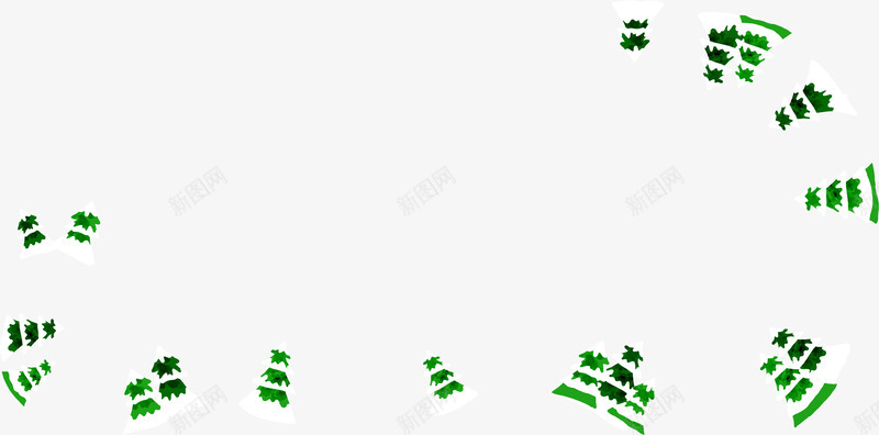 绿色冬季圣诞树装饰png免抠素材_新图网 https://ixintu.com 冬季 圣诞树 绿色 装饰