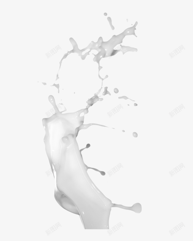 喷溅的牛奶png免抠素材_新图网 https://ixintu.com 喷溅的牛奶 液体 牛奶 白色 饮料