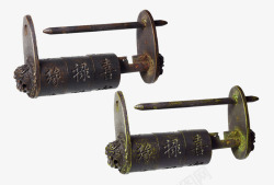 古代门栓古式老爷锁高清图片