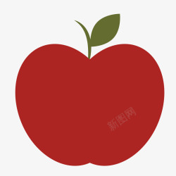 卡通手绘红色的苹果素材