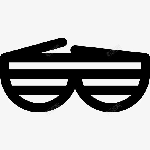 太阳镜图标png_新图网 https://ixintu.com 夏天 夏季 时尚 现代 百叶窗 眼镜 配件