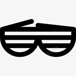 百叶窗眼镜太阳镜图标高清图片