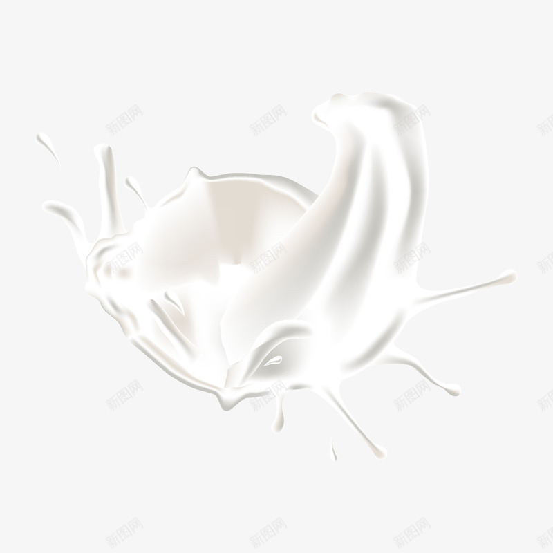 喷溅牛奶png免抠素材_新图网 https://ixintu.com 倒牛奶效果 喷溅的效果 牛奶 饮料