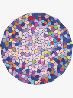 色彩斑斓的玻璃玩具球矢量图素材