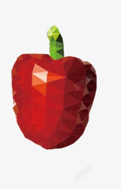 马赛克苹果苹果晶格化矢量图高清图片