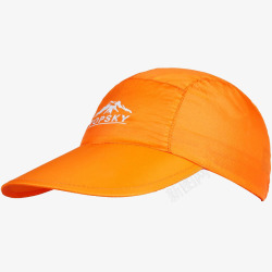 女速干透气运动帽橙色太阳帽高清图片
