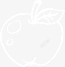手绘的苹果素材
