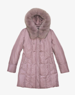 粉红色女装保暖衣服棉袄实物素材