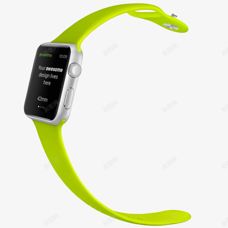 绿色手表png免抠素材_新图网 https://ixintu.com applewatch 手表 数码产品 绿色 苹果手表