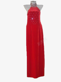 红丝绒礼服裙素材