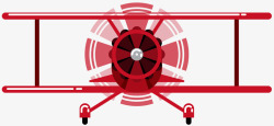 杂技飞机红色螺旋旋转卡通飞机高清图片