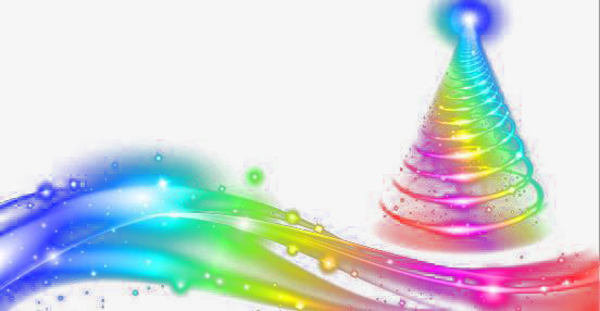 炫彩圣诞树png免抠素材_新图网 https://ixintu.com 光 光圈 光斑 光晕 光束 光线 唯美 圣诞树 圣诞节 炫彩 色彩