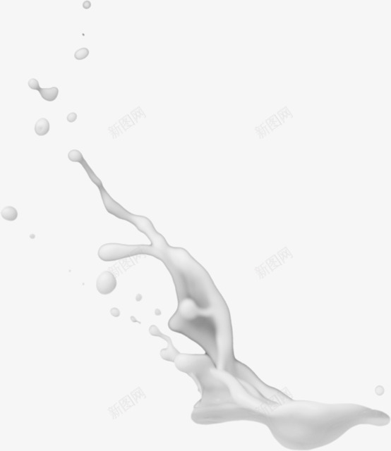 牛奶png免抠素材_新图网 https://ixintu.com 喷溅 泼溅 流淌 液体 牛奶