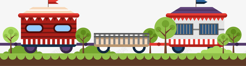 缓慢行驶的小火车png免抠素材_新图网 https://ixintu.com 儿童玩具 玩具小火车 童趣 绿色草地 缓慢行驶 行驶的火车