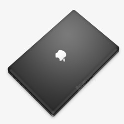 perspective苹果笔记本电脑黑色的的角度来看图标高清图片