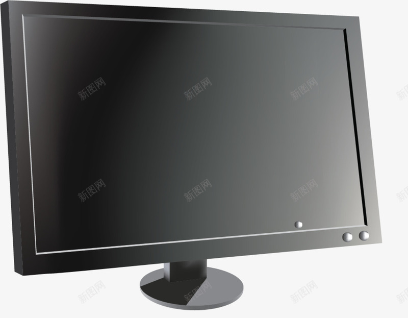 黑色显示器png免抠素材_新图网 https://ixintu.com 一体机 台式机 显示器 苹果 苹果台式机 苹果电脑