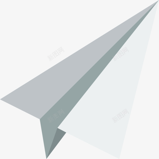纸飞机符号图标png_新图网 https://ixintu.com 纸飞机