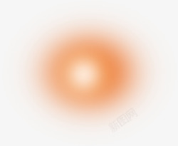 橙色光圈创意合成橙色的光晕光圈高清图片