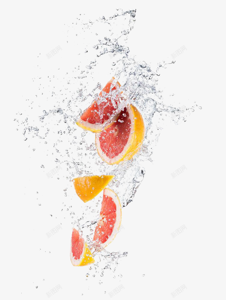 喷溅的水和水果png免抠素材_新图网 https://ixintu.com png素材 喷溅的水 水 水果