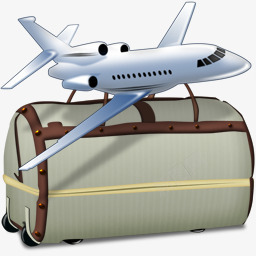 飞机行李箱标志图标图标
