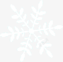 冬季白色雪花装饰花纹素材