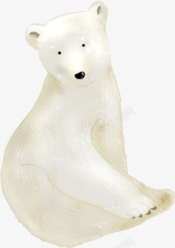 冬季北极熊海报素材