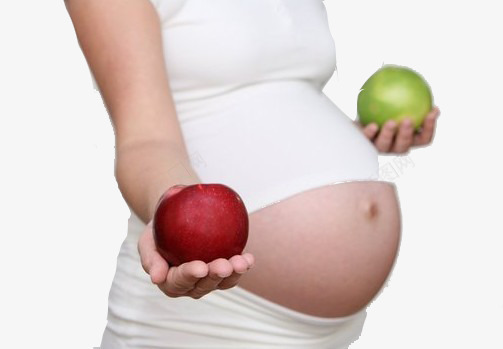 孕妇妈妈png免抠素材_新图网 https://ixintu.com 妈妈 孕妇 水果 苹果 补充营养