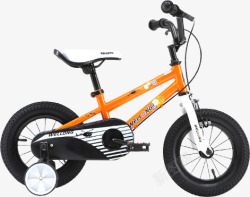 橙色儿童自行车活动玩具车素材