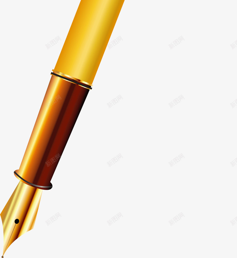 奢华金色钢笔png免抠素材_新图网 https://ixintu.com 唯美钢笔 奢华钢笔 学习 简约 金色光晕 金色钢笔 钢笔图案