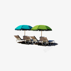 夏季沙滩太阳伞素材