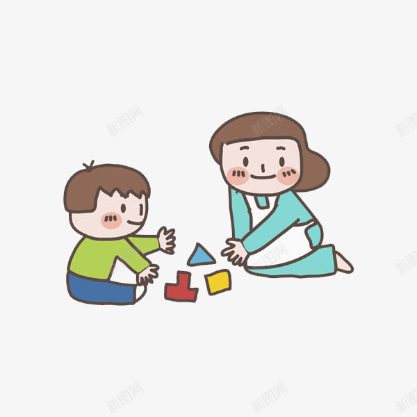 玩耍的孩子png免抠素材_新图网 https://ixintu.com 儿童 卡通 妈妈 孩子 手绘 母亲 水彩 玩具 玩耍 男孩 绿色