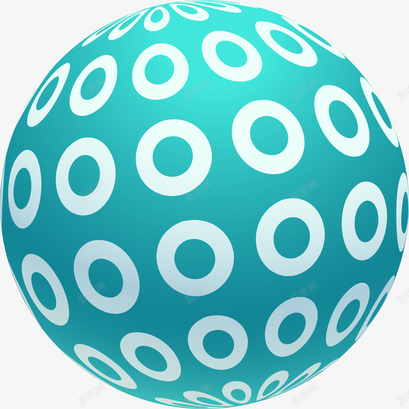 玩具蓝色圆球png免抠素材_新图网 https://ixintu.com 儿童玩具 玩具圆球 白色光晕 白色圆球 童趣 蓝色圆球