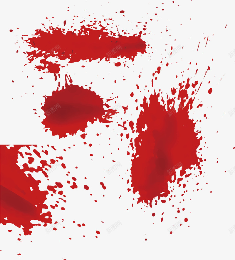 犯罪现场的血液png免抠素材_新图网 https://ixintu.com 喷溅的血液 泼洒的血液 液体 矢量png 红色液体 血液