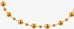 金色珠子奢华珠子项链高清图片