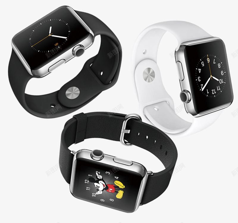 橡皮胶苹果手表png免抠素材_新图网 https://ixintu.com 产品实物 手表 电子科技 苹果产品