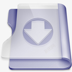 紫色的增加文件夹素材