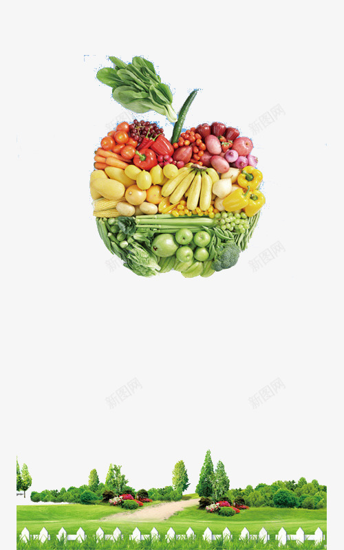 水果海报装饰图案png免抠素材_新图网 https://ixintu.com 掌声图案 水果 素材 苹果